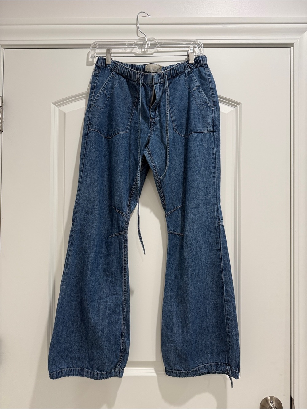 We The Free Men's Bootcut Drawstring Jeans - Dark Blue